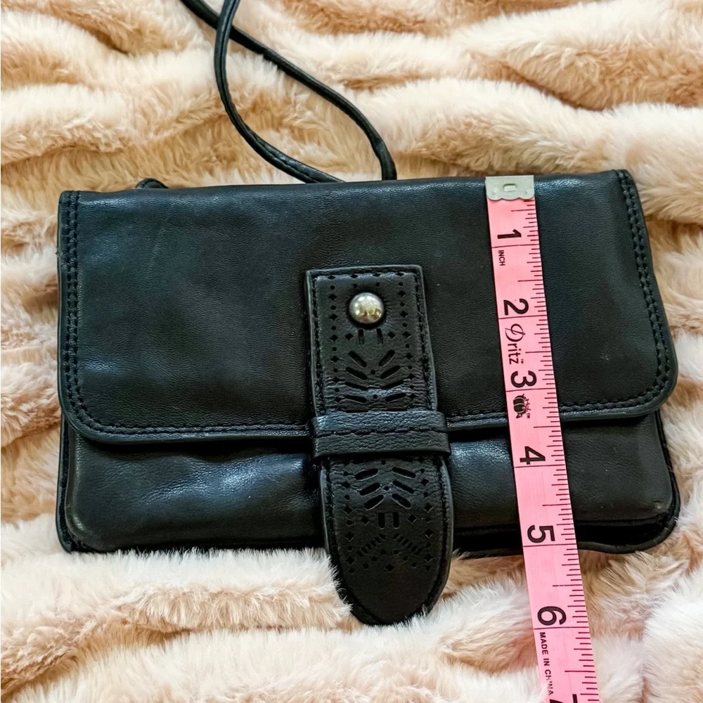 Lucky Brand Black Leather Crossbody Bag